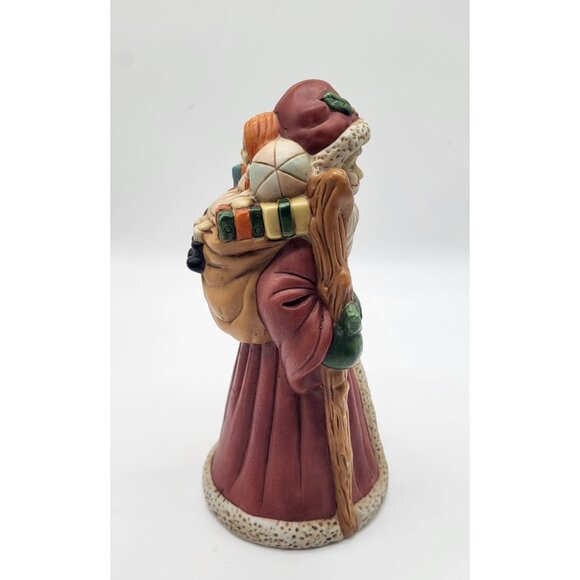 VTG Flambro Old World Santa Claus Musical Figurine Here Comes Santa Claus - Picture 2 of 8